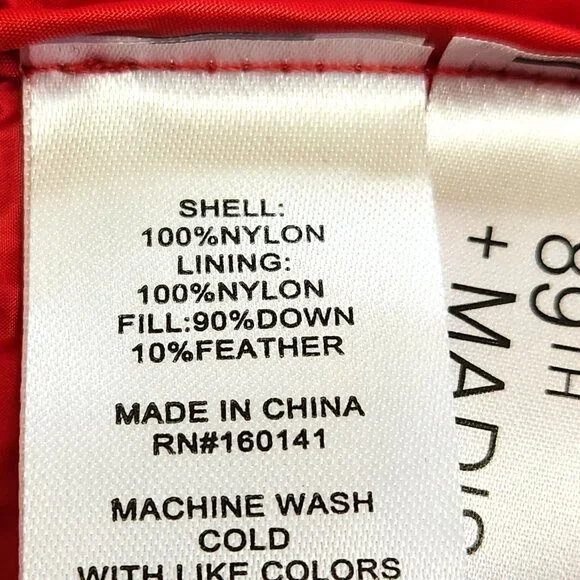 NWT 89th & Madison Red Lightweight Packable Down Vest Size M - Picture 8 of 15